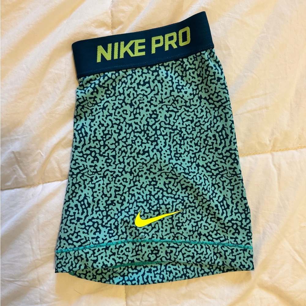 Nike Pro Aqua and Navy Athletic Shorts